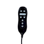 Fauteuil inclinable électrique avec massage, chaleur lombaire et port USB, noir/marron, une place