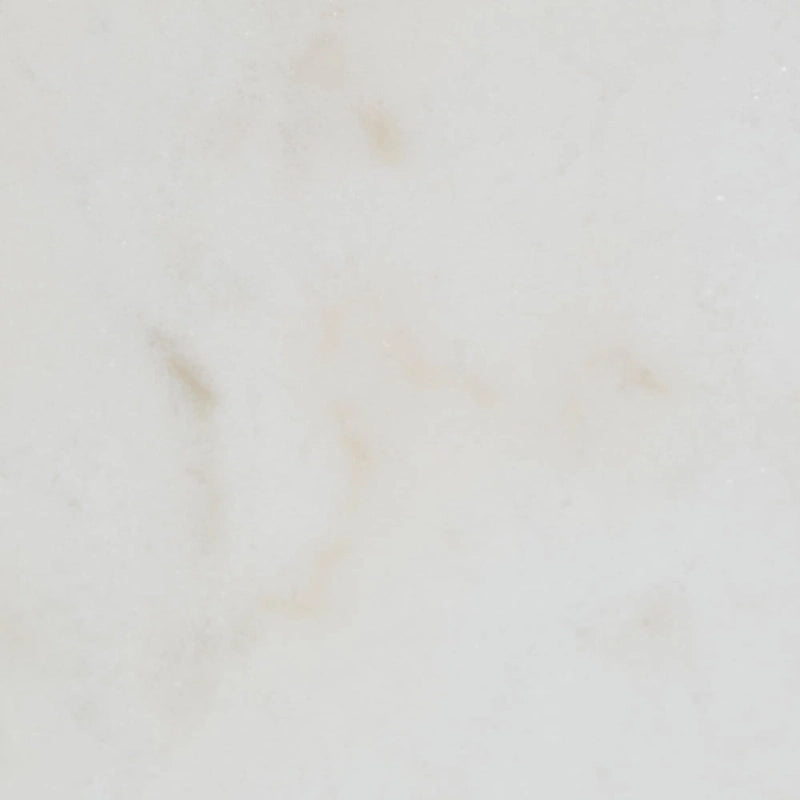 Table d'appoint ovale avec plateau en marbre blanc et base en métal doré, blanc