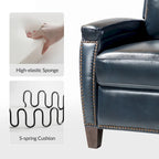 Fauteuil inclinable moderne du milieu du siècle avec clous décoratifs, plusieurs coloris, une seule place