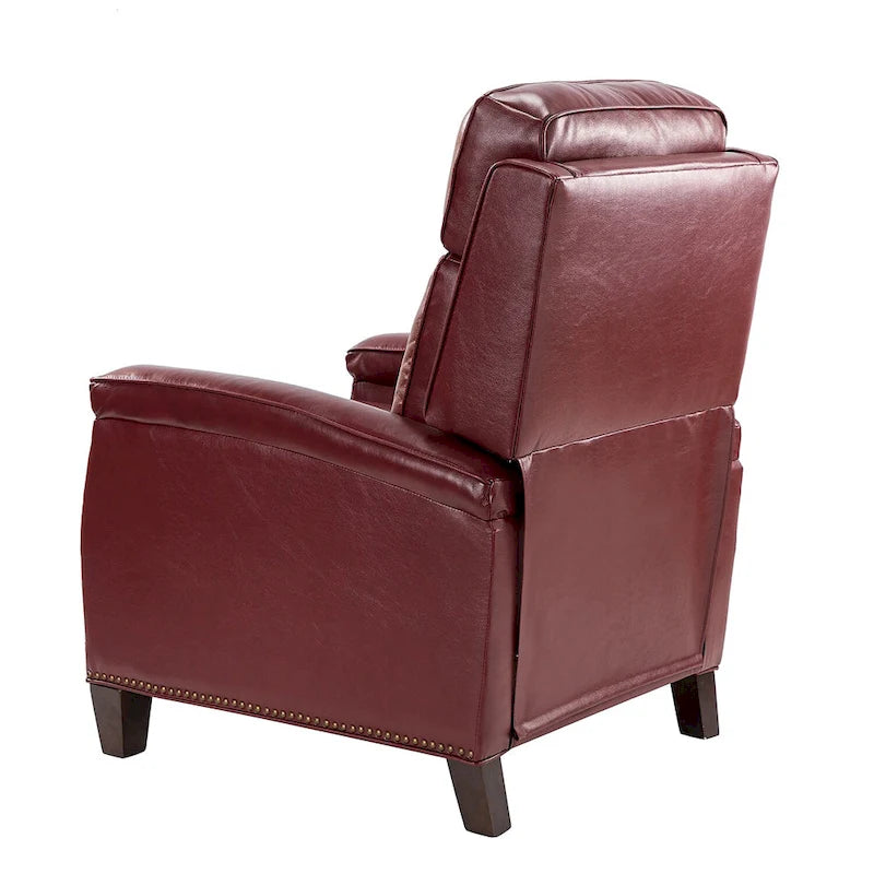 Fauteuil inclinable moderne du milieu du siècle avec clous décoratifs, plusieurs coloris, une seule place