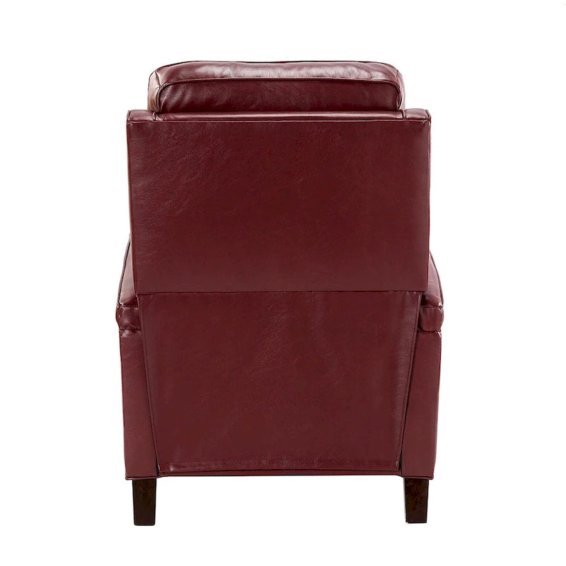 Fauteuil inclinable moderne du milieu du siècle avec clous décoratifs, plusieurs coloris, une seule place