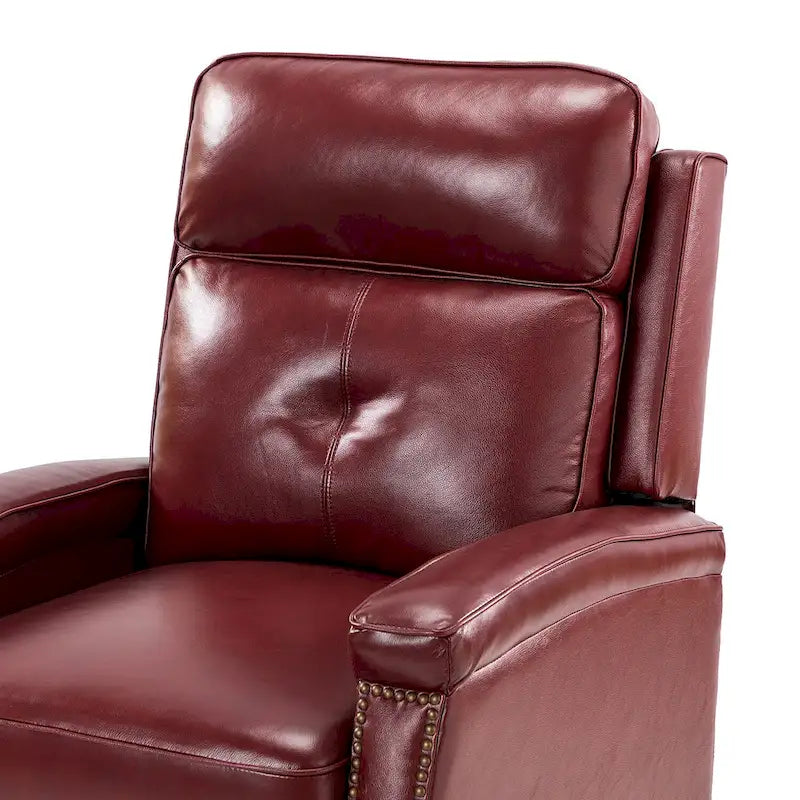 Fauteuil inclinable moderne du milieu du siècle avec clous décoratifs, plusieurs coloris, une seule place