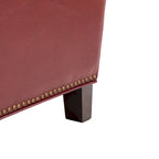 Fauteuil inclinable moderne du milieu du siècle avec clous décoratifs, plusieurs coloris, une seule place