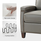 Fauteuil inclinable moderne du milieu du siècle avec clous décoratifs, plusieurs coloris, une seule place