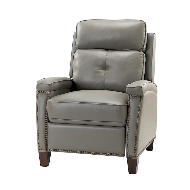 Fauteuil inclinable moderne du milieu du siècle avec clous décoratifs, plusieurs coloris, une seule place