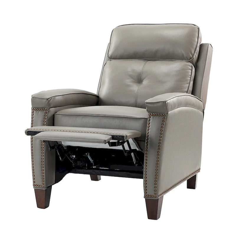 Fauteuil inclinable moderne du milieu du siècle avec clous décoratifs, plusieurs coloris, une seule place
