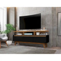 Meuble TV de 63 po de style Mid-Century Modern, plusieurs couleurs, convient aux téléviseurs jusqu'à 60 po