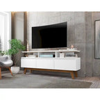 Meuble TV de 63 po de style Mid-Century Modern, plusieurs couleurs, convient aux téléviseurs jusqu'à 60 po