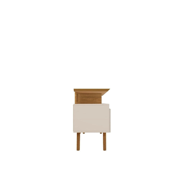 Meuble TV de 63 po de style Mid-Century Modern, plusieurs couleurs, convient aux téléviseurs jusqu'à 60 po