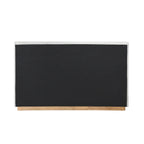 Lit plateforme rembourré Queen avec plinthe en bois, Boucle crème / Tissu gris