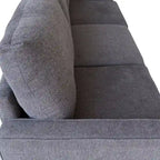 Canapé en tissu moderne avec rangement sous l'assise, beige, 3 places