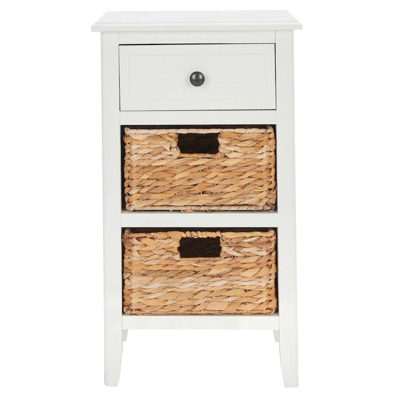 Table de chevet rustique avec tiroirs, Plusieurs couleurs, 15"L x 12"P x 27,6"H