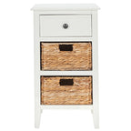Table de chevet rustique avec tiroirs, Plusieurs couleurs, 15"L x 12"P x 27,6"H