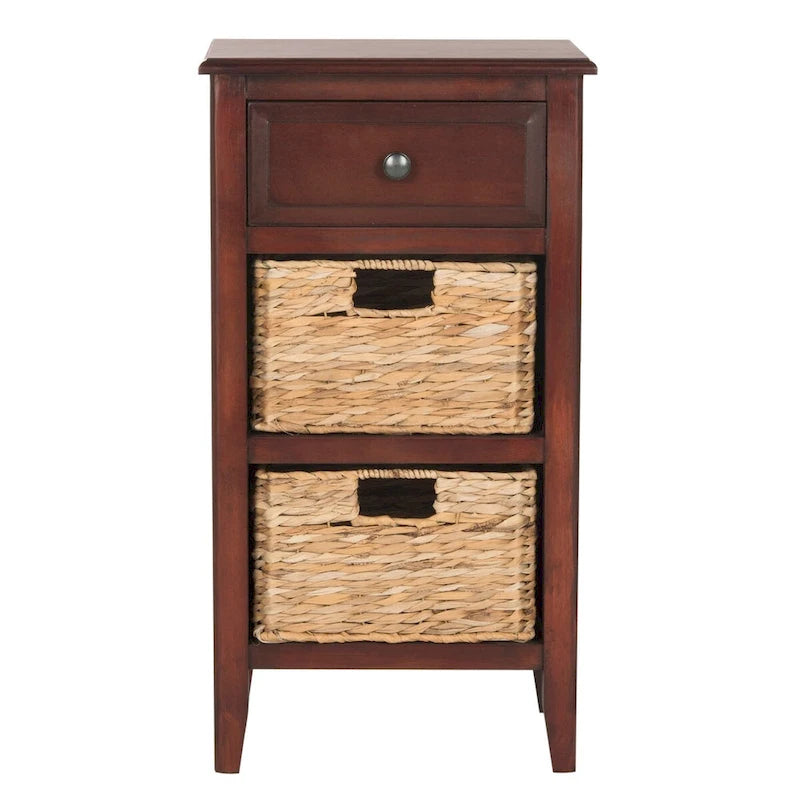 Table de chevet rustique avec tiroirs, Plusieurs couleurs, 15"L x 12"P x 27,6"H