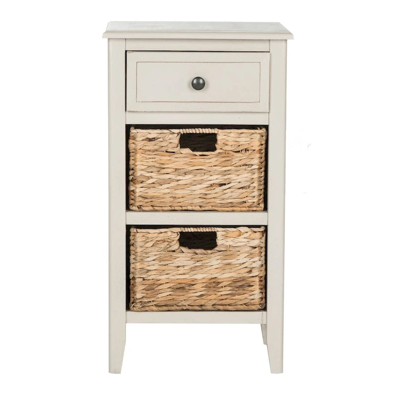 Table de chevet rustique avec tiroirs, Plusieurs couleurs, 15"L x 12"P x 27,6"H