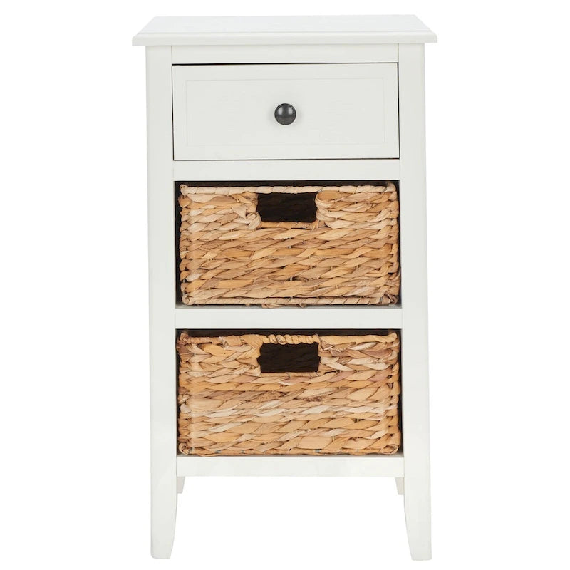 Table de chevet rustique avec tiroirs, Plusieurs couleurs, 15"L x 12"P x 27,6"H