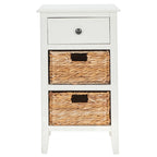 Table de chevet rustique avec tiroirs, Plusieurs couleurs, 15"L x 12"P x 27,6"H