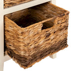 Table de chevet rustique avec tiroirs, Plusieurs couleurs, 15"L x 12"P x 27,6"H