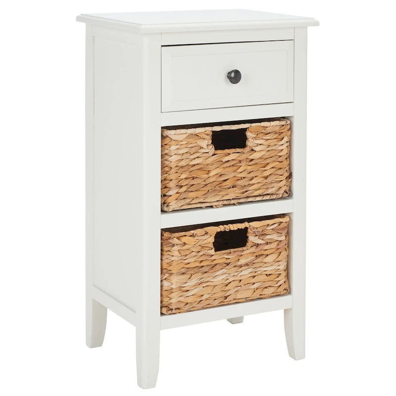 Table de chevet rustique avec tiroirs, Plusieurs couleurs, 15"L x 12"P x 27,6"H