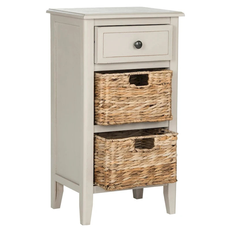 Table de chevet rustique avec tiroirs, Plusieurs couleurs, 15"L x 12"P x 27,6"H