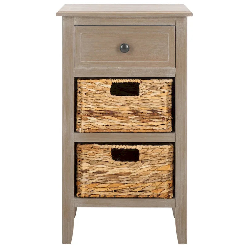 Table de chevet rustique avec tiroirs, Plusieurs couleurs, 15"L x 12"P x 27,6"H