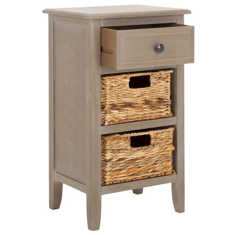Table de chevet rustique avec tiroirs, Plusieurs couleurs, 15"L x 12"P x 27,6"H