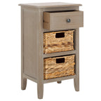 Table de chevet rustique avec tiroirs, Plusieurs couleurs, 15"L x 12"P x 27,6"H