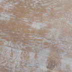 Table d'appoint d'appoint ronde côtière de 23 pouces avec base en rotin, lavis gris/brun miel/naturel