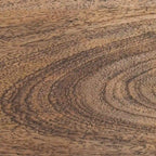 Table d'appoint d'appoint ronde côtière de 23 pouces avec base en rotin, lavis gris/brun miel/naturel