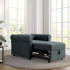 Fauteuil lit convertible 3-en-1, Lin, Plusieurs coloris, Individuel