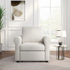 Fauteuil lit convertible 3-en-1, Lin, Plusieurs coloris, Individuel