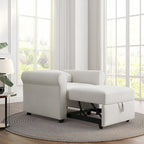 Fauteuil lit convertible 3-en-1, Lin, Plusieurs coloris, Individuel