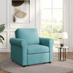 Fauteuil lit convertible 3-en-1, Lin, Plusieurs coloris, Individuel