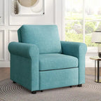 Fauteuil lit convertible 3-en-1, Lin, Plusieurs coloris, Individuel
