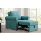 Fauteuil lit convertible 3-en-1, Lin, Plusieurs coloris, Individuel