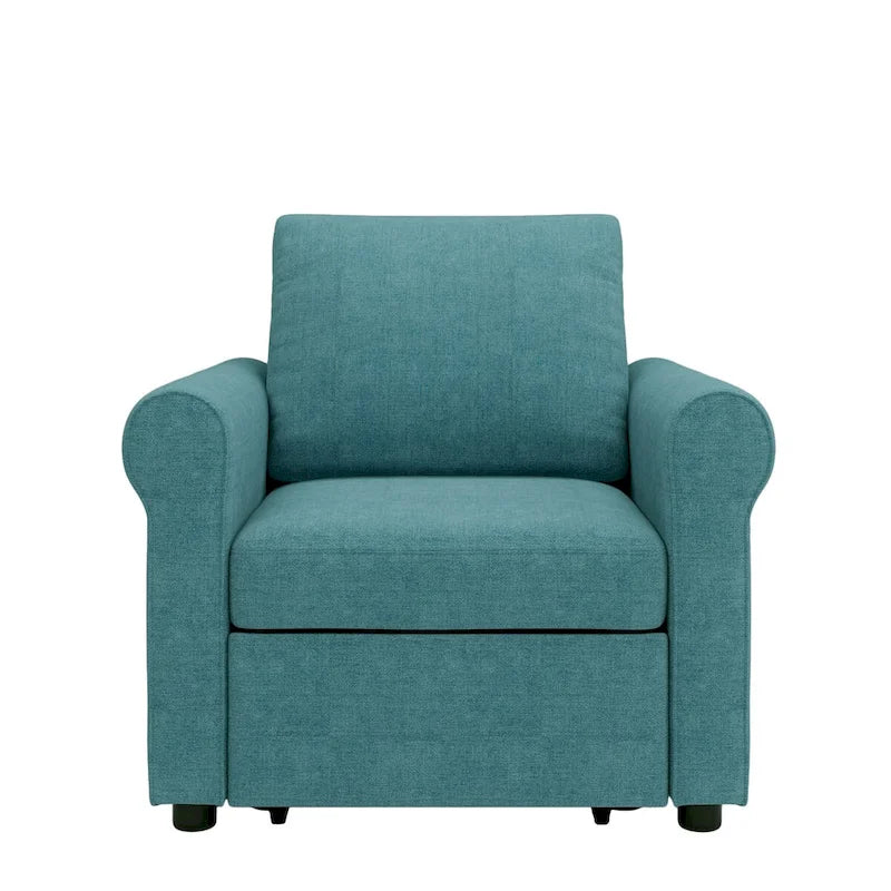 Fauteuil lit convertible 3-en-1, Lin, Plusieurs coloris, Individuel