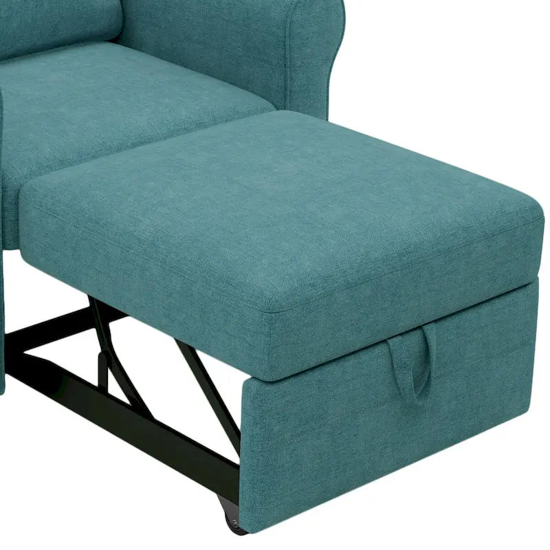 Fauteuil lit convertible 3-en-1, Lin, Plusieurs coloris, Individuel