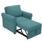 Fauteuil lit convertible 3-en-1, Lin, Plusieurs coloris, Individuel