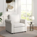 Fauteuil lit convertible 3-en-1, Lin, Plusieurs coloris, Individuel