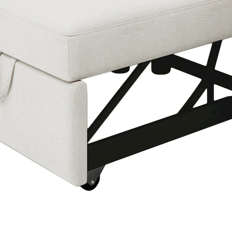 Fauteuil lit convertible 3-en-1, Lin, Plusieurs coloris, Individuel