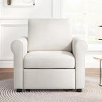 Fauteuil lit convertible 3-en-1, Lin, Plusieurs coloris, Individuel