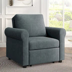 Fauteuil lit convertible 3-en-1, Lin, Plusieurs coloris, Individuel
