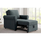 Fauteuil lit convertible 3-en-1, Lin, Plusieurs coloris, Individuel