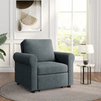 Fauteuil lit convertible 3-en-1, Lin, Plusieurs coloris, Individuel