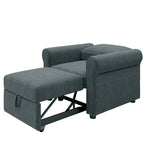 Fauteuil lit convertible 3-en-1, Lin, Plusieurs coloris, Individuel