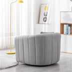 Fauteuil d'appoint pivotant en velours surdimensionné avec oreiller, plusieurs couleurs, une place