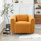 Fauteuil d'appoint pivotant en velours surdimensionné avec oreiller, plusieurs couleurs, une place