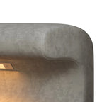 Banc d'entrée en similicuir avec lumière DEL à détecteur de mouvement, gris/beige, un seul article
